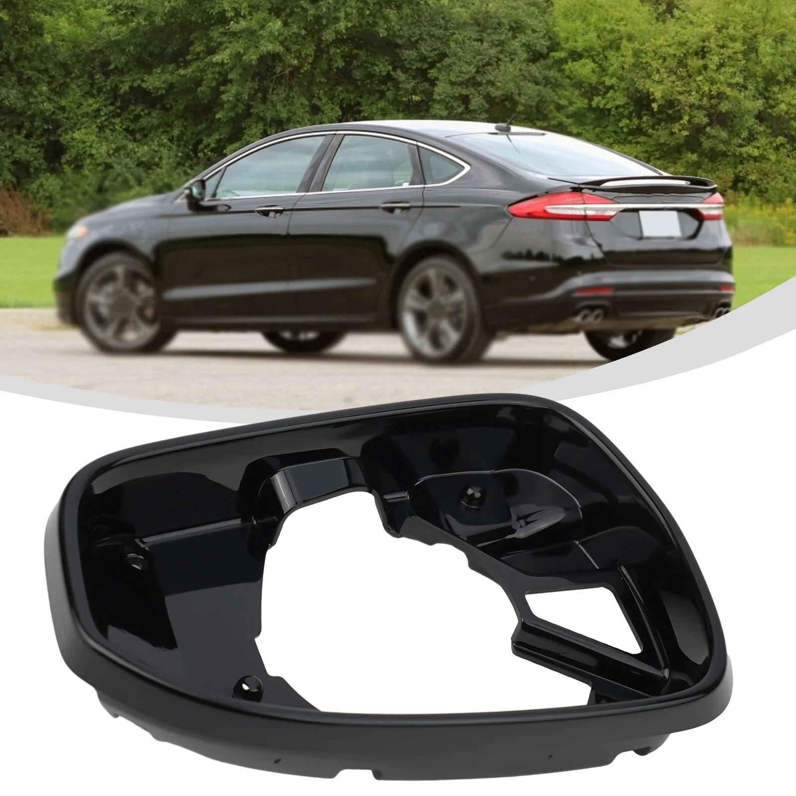 

Отделка рамы зеркала для Ford Fusion 2013 2020 черного цвета улучшите свой автомобиль \ стиль Улучшенный ABS-материал легко установить