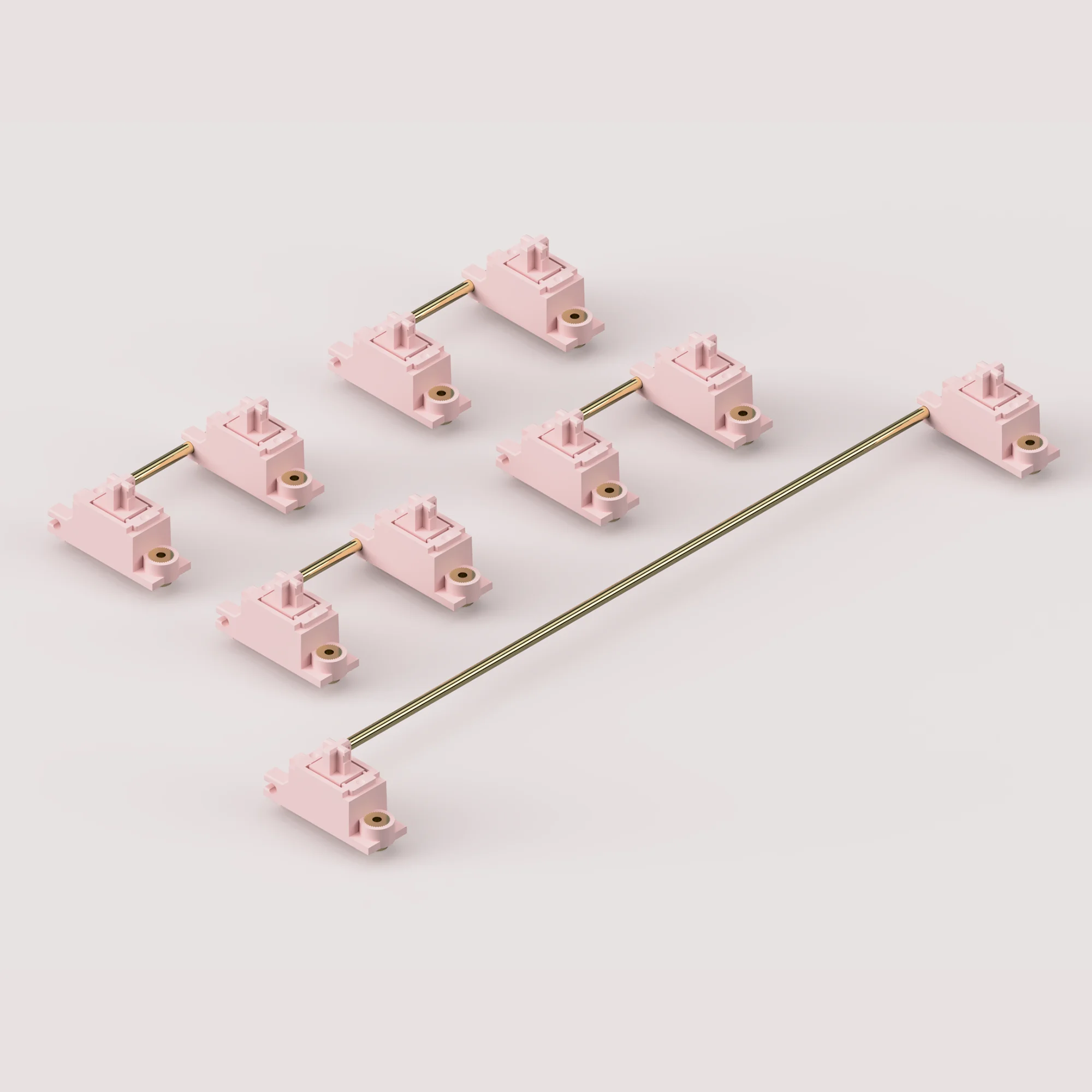 Owlab-pcb Parafuso no Estabilizador para Kit de Teclado Mecânico Personalizado v3 2u 6.25u 2x 6.25x Bege Preto Rosa Roxo - Imagem 5