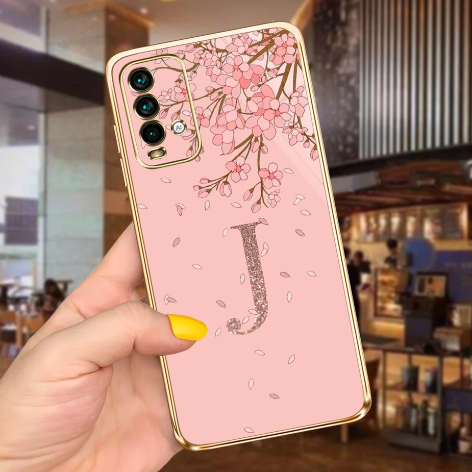 Cute 26 Letters Soft Slim Plating Phone Case Bumper - Stylish Back Cover s