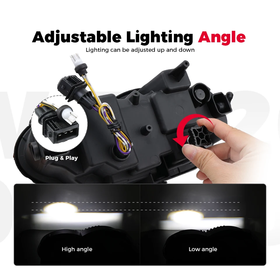 オートバイライト 110W LED フロントヘッドライト BMW 2005-2012