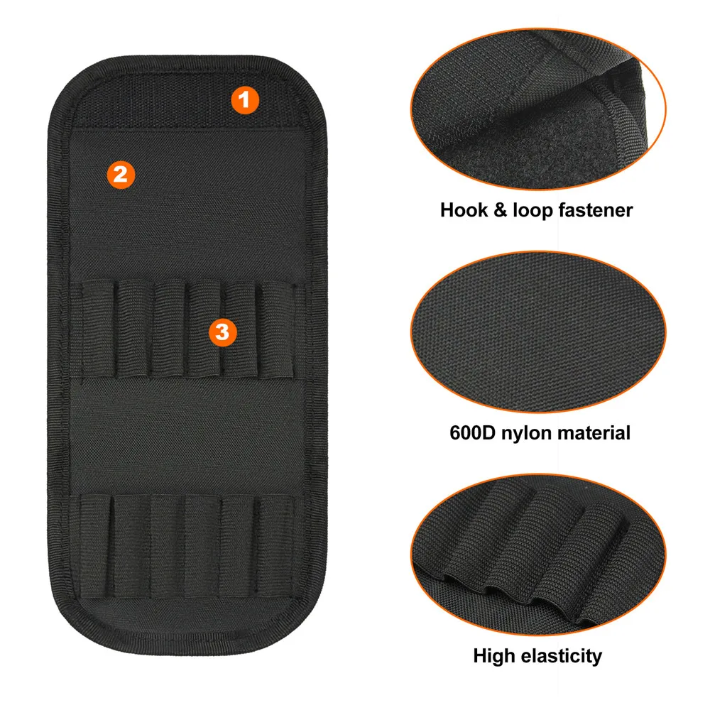 Sac de ceinture de rangement pour cartouches de munitions, support de recharge de coque de balle Molle ronde Dul10, poudres de chasse, calibre 12/20, Electrolux  18