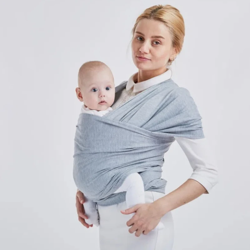 Baby Wrap Carrier Newborn to Toddler Stretchy Cotton Travel