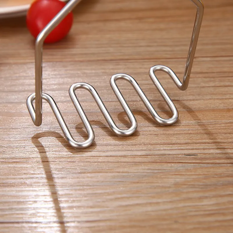 Potato Masher Stainless Steel Potato Masher Potato Crusher Wave Shape Cutter Kitchen Accessories Gadget Cooking Tools Mashed