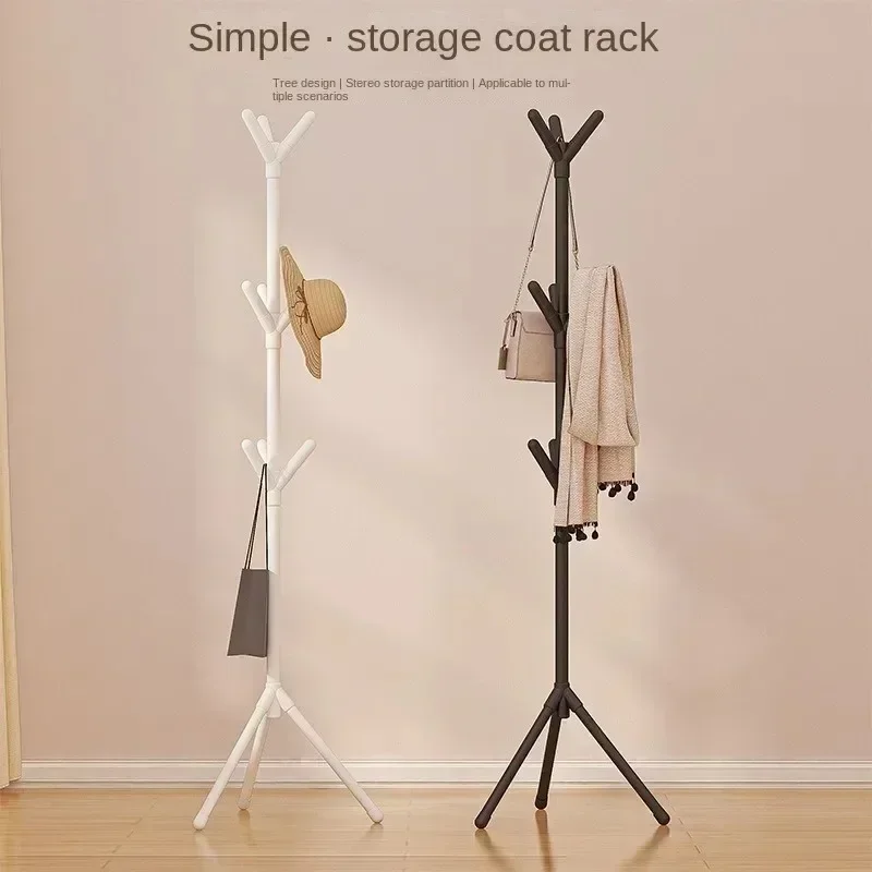 Clothes Rack Mobile Floor Standing Multi HookClothes Rack Tree Branch Shape Convenient Coat Rack Home Living Room Clothing Storage