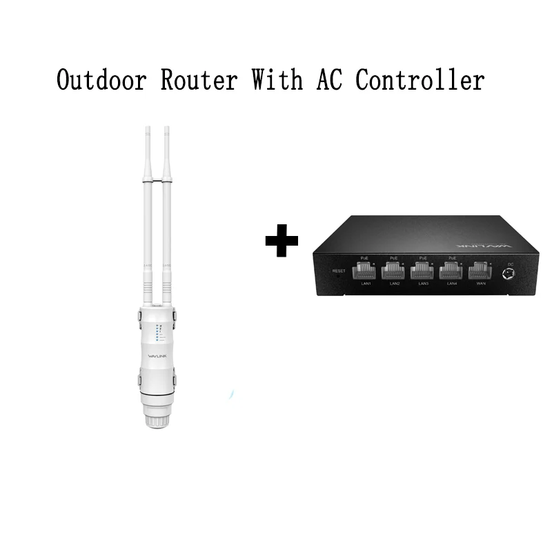 thumbnail image 1 of Punto de acceso de banda dual WAVLINK AC1200 para exteriores, extensor de Wi-Fi de largo alcance con PoE, resistente al agua IP67, 2/4 antenas de alta ganancia de 7 dBi, 1 of 5
