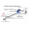 Portable Plasma Cutting Machine Cnc Flame Metal Cutter With 63A 80A Plasma Power Supply 5