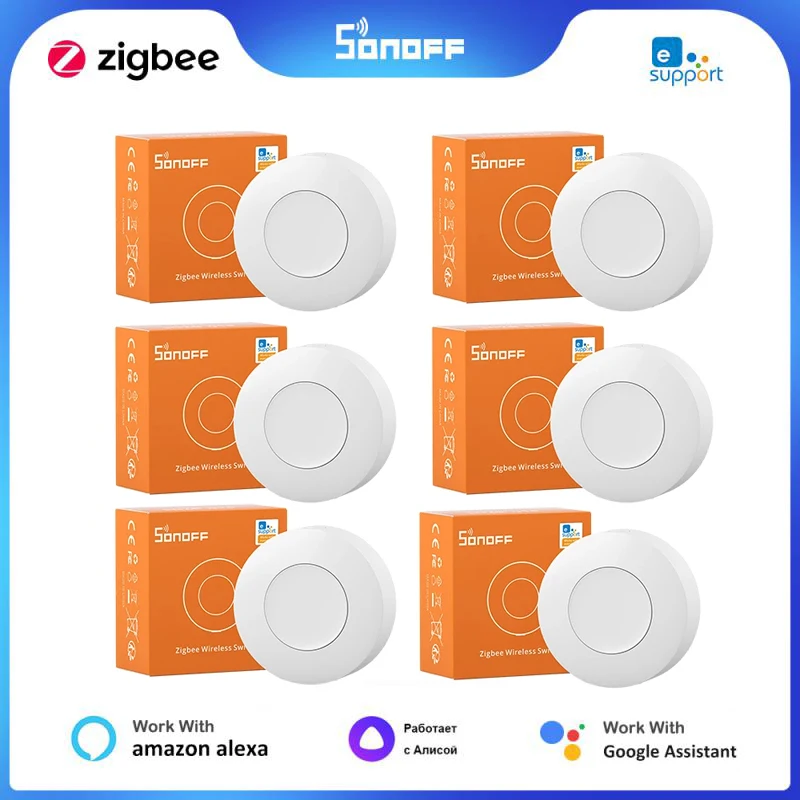 1-30pcs SONOFF SNZB-01 Zigbee 무선 스위치 미니 DIY 모듈 3 터치 모드 eWeLink APP Alexa Google 홈 Need SONOFF ZBBridge