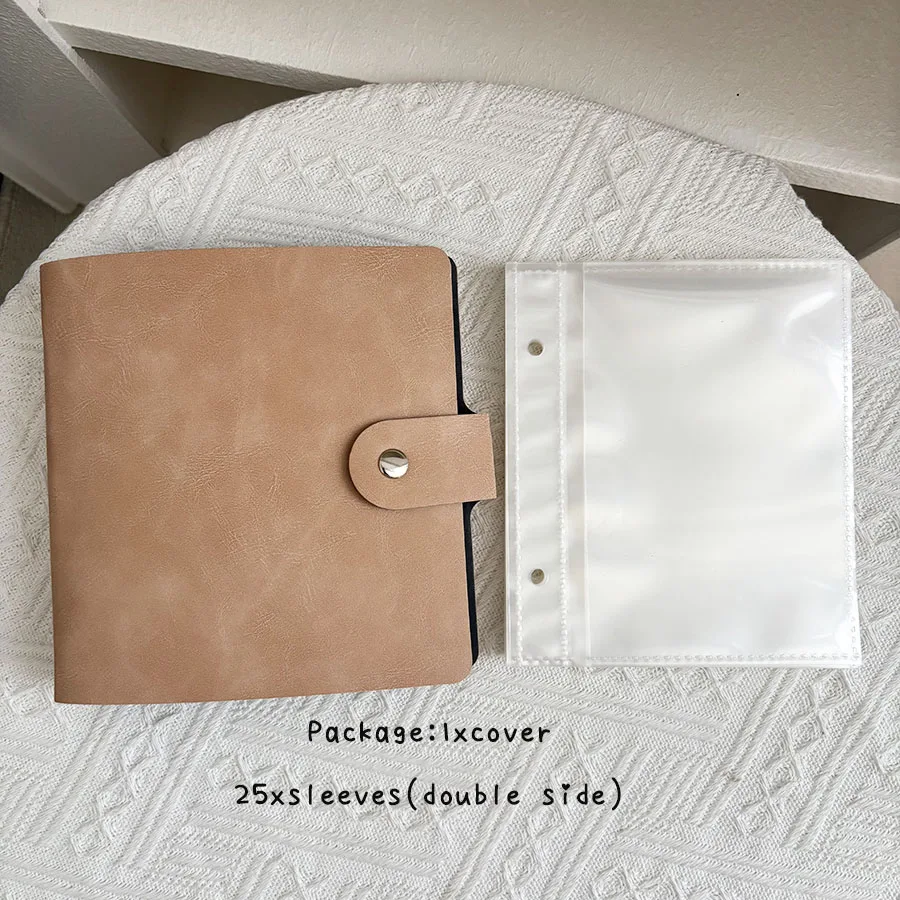 Enhanced Product Title: Luxury PU Leather Seed Storage Binder with 50 Pockets - Premium Loose Leaf Organizer
