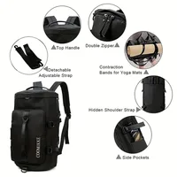 Neutral Style Backpack for Men and Women, Suitable for Travel and Tourism Made of Nylon Material, It Is a Hiking Backpack. - Image 3