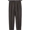 2024 Autumn Winter Men Trousers Long Pants Wool Tweed  Classic Office Straight Male Retro Herringbone Business Suit Pant Q16 5