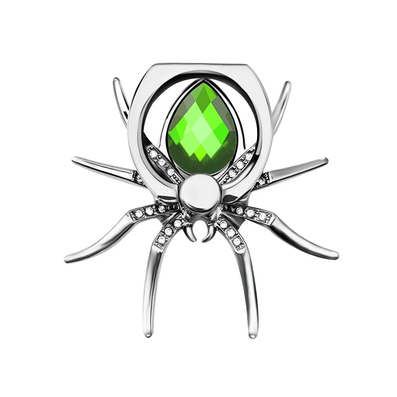 Luxury Diamond Spider Ring Phone Holder - 360° Rotating Grip and Stand
