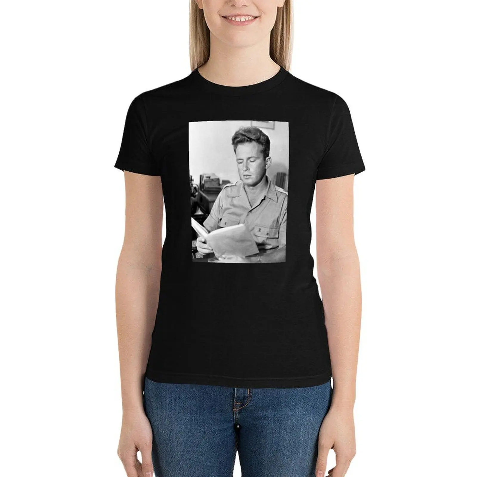 Yitzhak Rabin - 1948 T-Shirt vintage clothes Blouse oversized tops Womens graphic t shirts