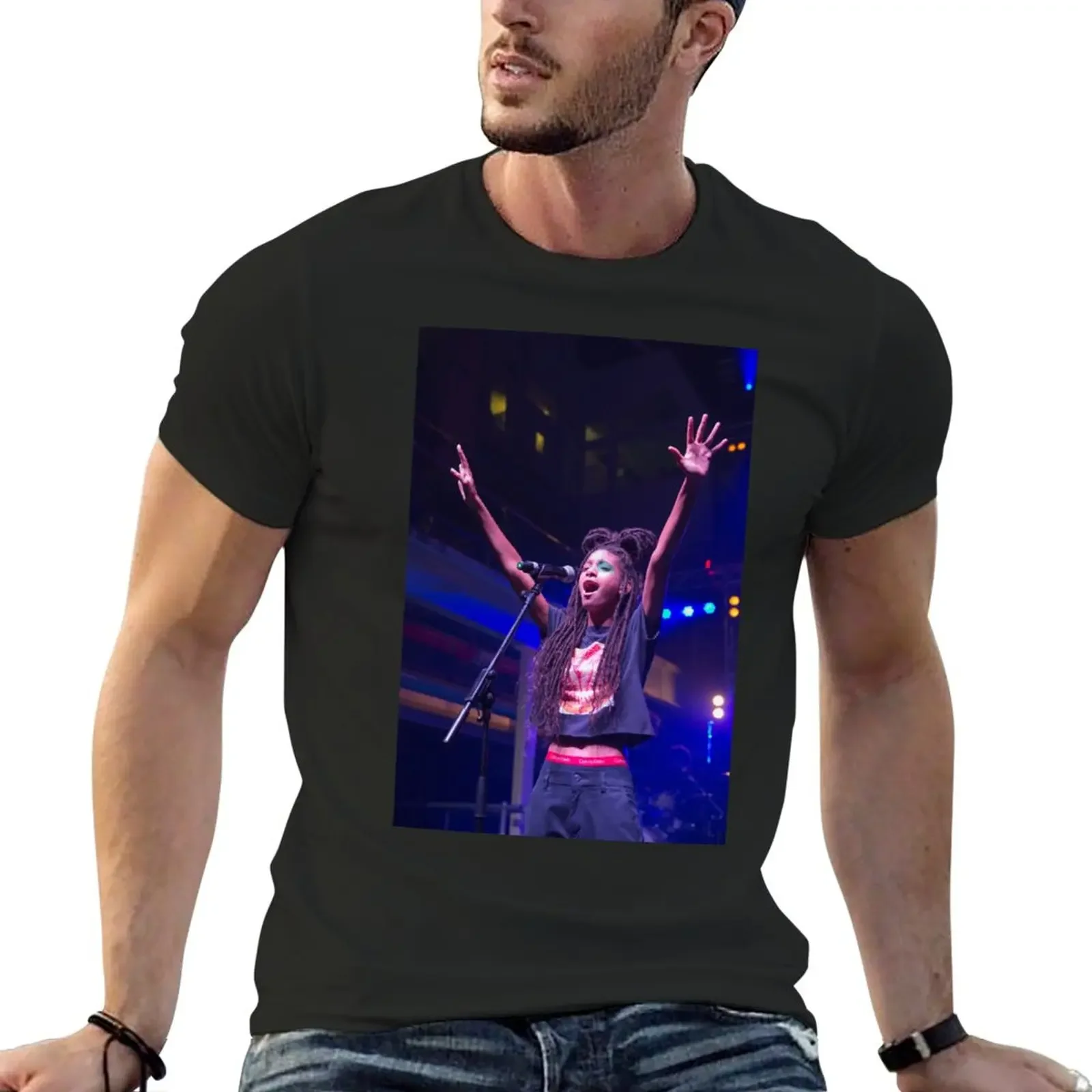 

willow live. T-Shirt sweat vintage men workout shirt