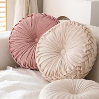 Pumpkin Pillow Round Pillow Pink Cushion Waist Pillow Living Room Sofa B&B Decorative Wheel Futon 1