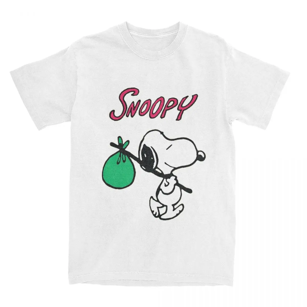 Uomo Donna Snoopy Dog Peanuts Anime Cartoon T Shirt Accessori 100% Cotone Top T-Shirt Vintage Tee Shirt Summer