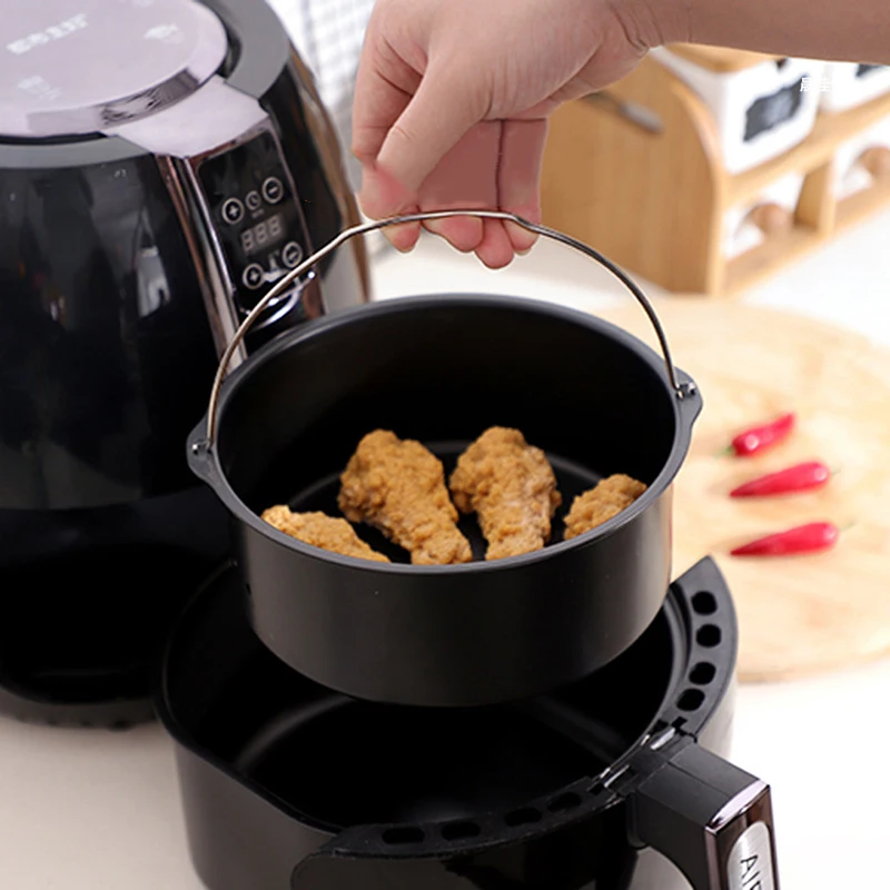 Baking Mold Air Fryer Accessories Air Fryer Baking Tray Air Fryer Mold Baking Pan Baking Pan Tray Air Fryer Basket Pizza Pan 6/7/8 Inch
