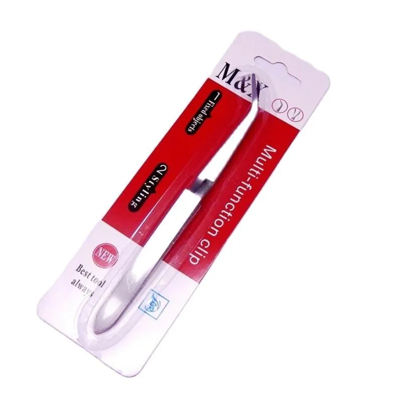 1pcs Stainless Steel Cross Tweezers Nipper Multifunctional Special Shaped Clip for Manicure Pinch Nipper Clipper Nail Art Tools