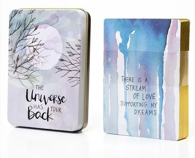 thumbnail image 1 of Tarjetas de Tarot de las brujas de los sueños, caja de hojalata, borde dorado para adivinación, uso Personal, los mejores regalos para los amantes de las cartas de Tarot, 1 of 5