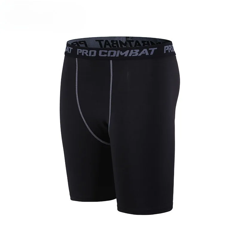 Sports shorts quick-drying fitness pants elastic running training five-point pants basketball tights men clothing