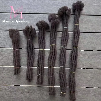 Estensioni dei dreadlocks dei capelli umani da 6-20 pollici Capelli umani veri brasiliani Dreadlocks completamente fatti a mano Trecce all'uncinetto per uomini e donne