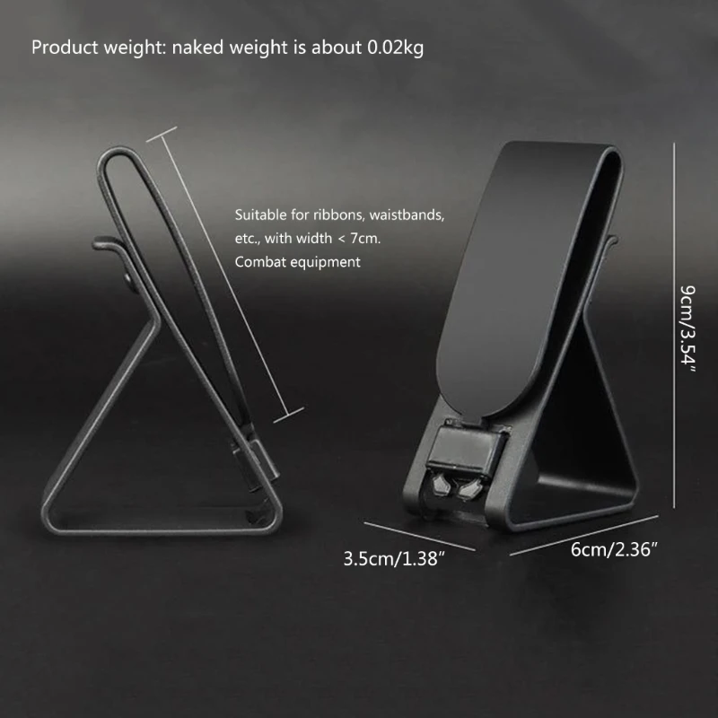 Hearing Protector Holder Belt Waist Strap Clip Holder Tactically Headset Hanger