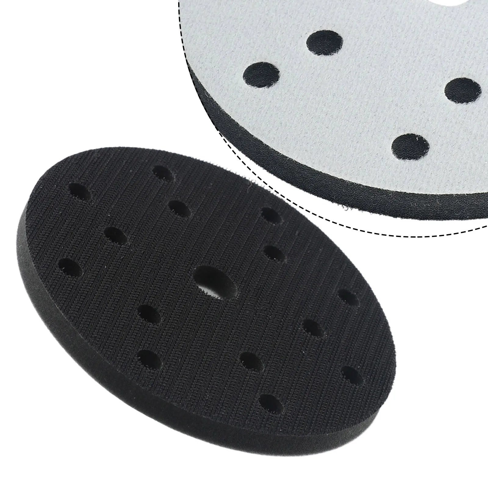 

2232222222 1PC 6inch 15 Holes Sponge Interface Pad Hook And Loop Sanding Disc Sander Backing Pad For Electric Grinder Sander