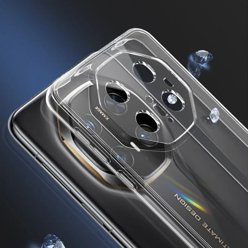 Luxury Crystal Clear Shockproof TPU Phone Case - Slim & Transparent Design
