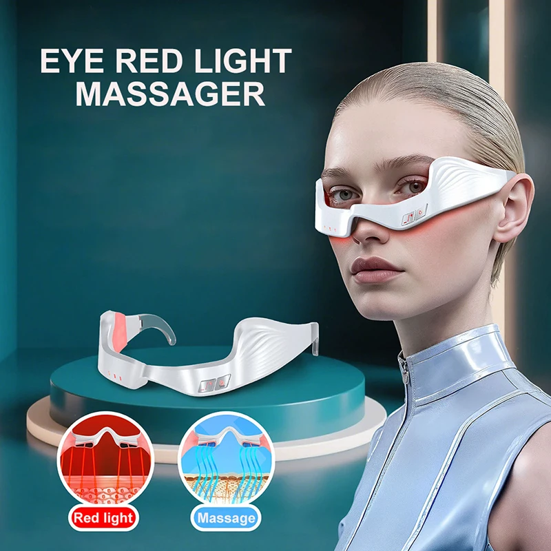 3D Eye Lifting Massager Red Light Therapy Eyes Relief Eye Fatigue Massage Eye Muscle Relaxation Beauty Tool Remove Dark Circles