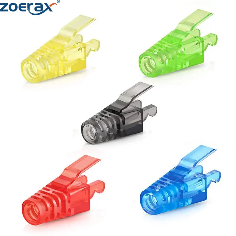 ZoeRax Bunte RJ45 CAT6 Zugentlastung Stiefel Stecker Ethernet Kabel LAN Kabel Stecker Abdeckung