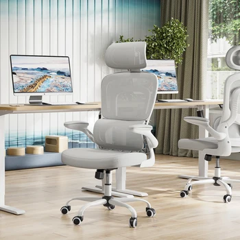 Farini Ergonomic Office Chair, Desk Chair with Headrest and Lumbar Support, High Back Swivel Home Office Chair with Headrest 2