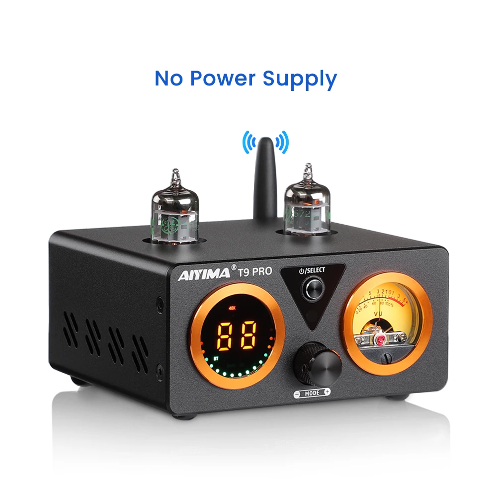 AIYIMA オーディオ HiFi T9 プロ Bluetooth 真空管アンプ DAC