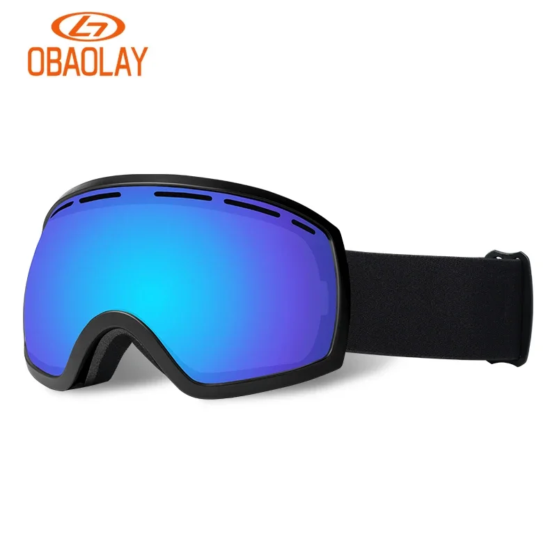 

OBAOLAY Snowboard Goggles Professional Snow Glasses Manufacturers Fashion High Impact PC Lens Ski Goggles Skiing Eyewear