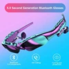 Stereo Bluetooth Earphones Wireless Headset with Mic Glasses Sunglasses for Driving Cycling Sports Noise Reduction Headphones 1