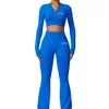 Customized LOGO womens new tight seamless back yoga suit womens casual hip-lifting micro-sports suit  Two piece set 1