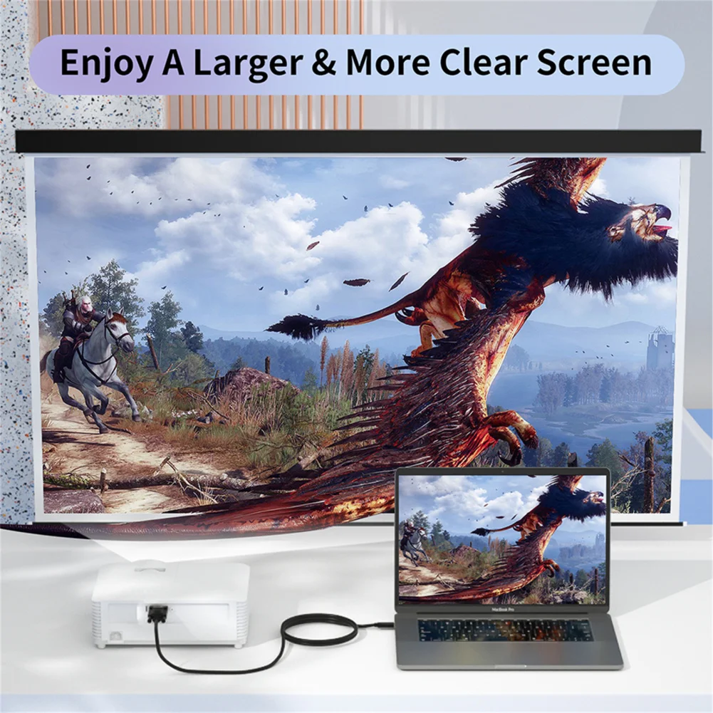 USB-C To VGA Cable Type C To VGA Converter Adapter Cable for Projection Screen Playback Laptop, hdmi to vga adapter cable