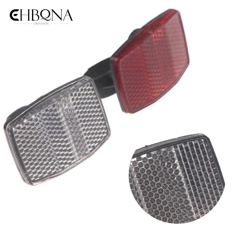 

Белый/Красный отражатель для велосипеда, светоотражающая Передняя и задняя фотовспышка, велосипедный руль, фотоотражатель для дорожного велосипеда