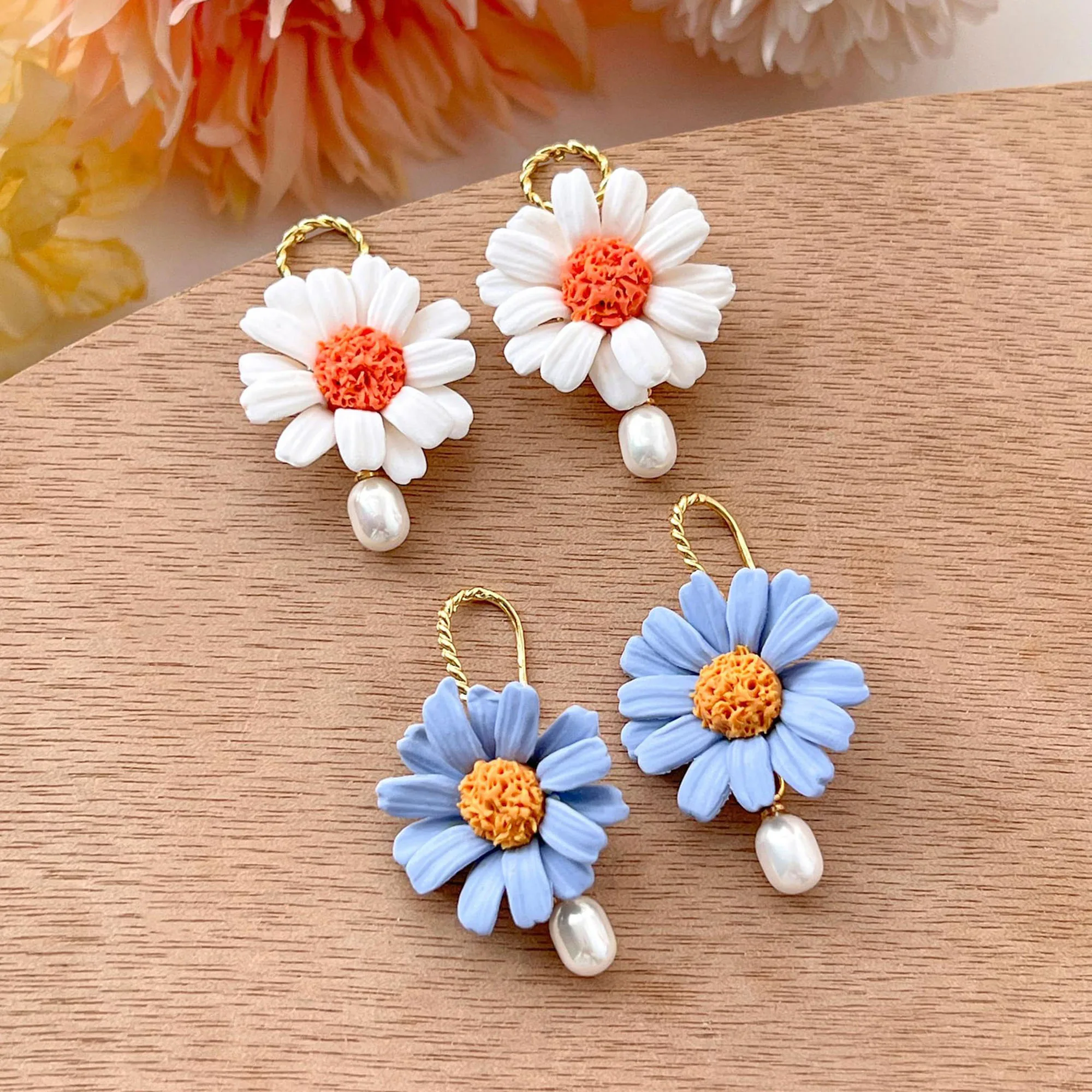 Daisy Petal Polymer Clay Cutter Mini Flower Petal Clay Cutters Earring Cutter For Earring Making polymer clay cutter