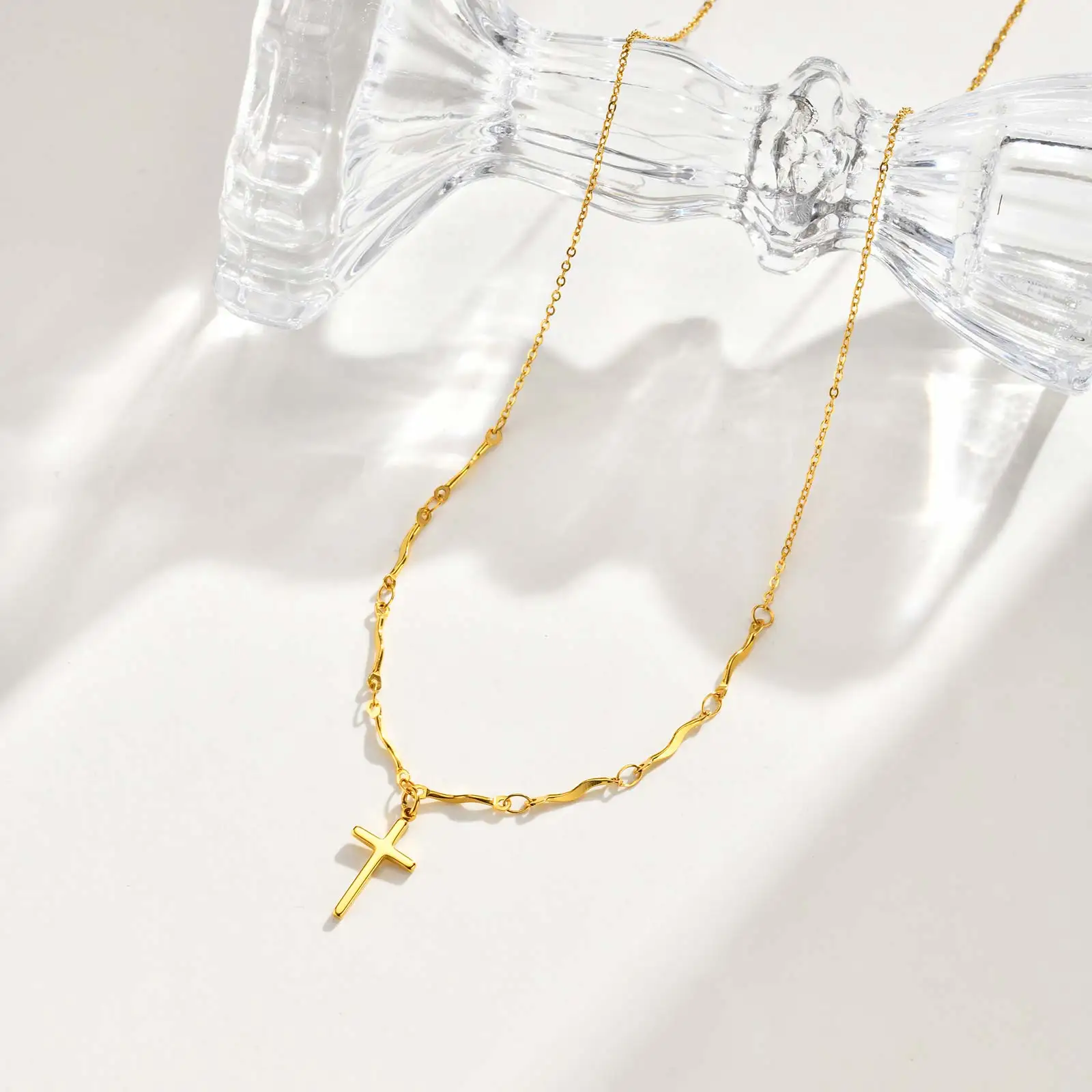 UNICRAFTALE 2 Collana con Croce Colorata per Donna 304
