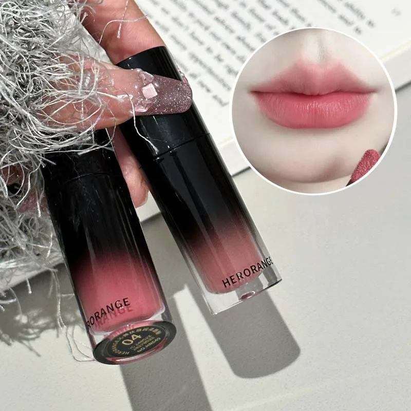 Low Saturation Mirror Water Light Lip Gloss Russet Liquid Lipstick Moisturizing Lip Tint Nature Nude