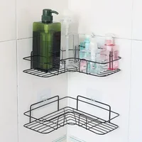 Iron Triangle Rack For Kitchen Bathroom Storage Rack Thickened Love Corner Rack Storage Rack Durable 1