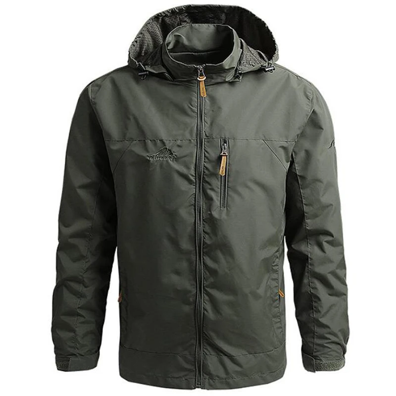 Outdoor Jackets Men Military Jacket Outwear Breathable Hoodie Casual Multi Pockets Coats Hiking Camping Sports Clothing 6XL 7XL - 2