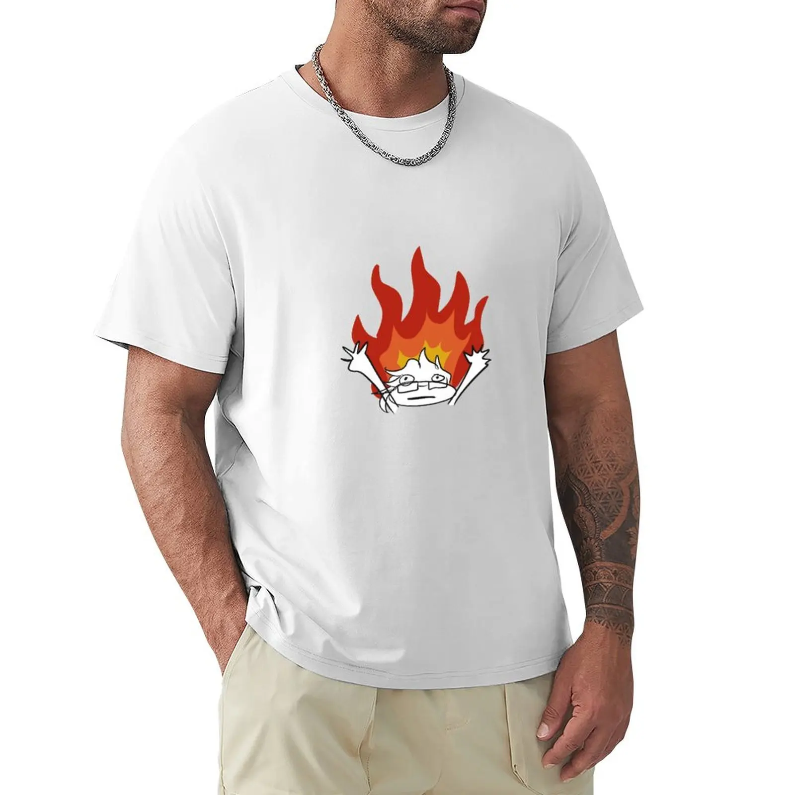 

Chaos Flames Doodle T-shirt sublime quick drying boys animal print mens t shirt