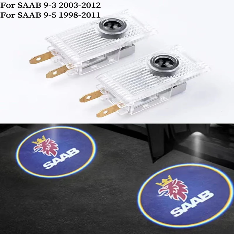 

Led Car door Welcome Light Laser Projector Logo Ghost Shadow Lamps For Saab 9-3 93 2003-2012 9-5 95 1998-2011 Auto Accessories