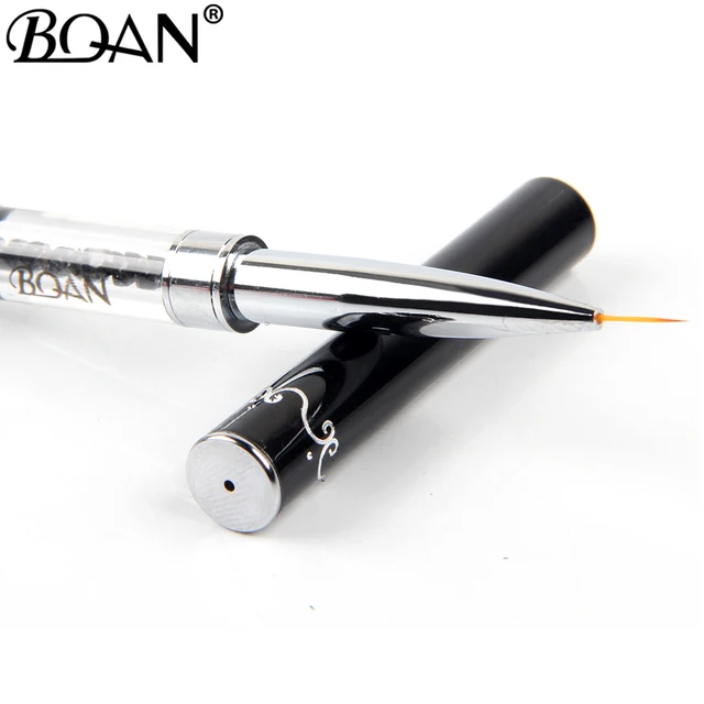 BQAN manico in cristallo a doppia testa nero 9mm e 11mm pennello da disegno pennello per pittura penna Gel Polish Crystal Nail Art Manicure Tools 2