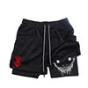 Berserk Men's Sports Shorts 2 in 1, Quick-drying Running Shorts, Gym and Fitness Training Double-layer Shorts for Men 1