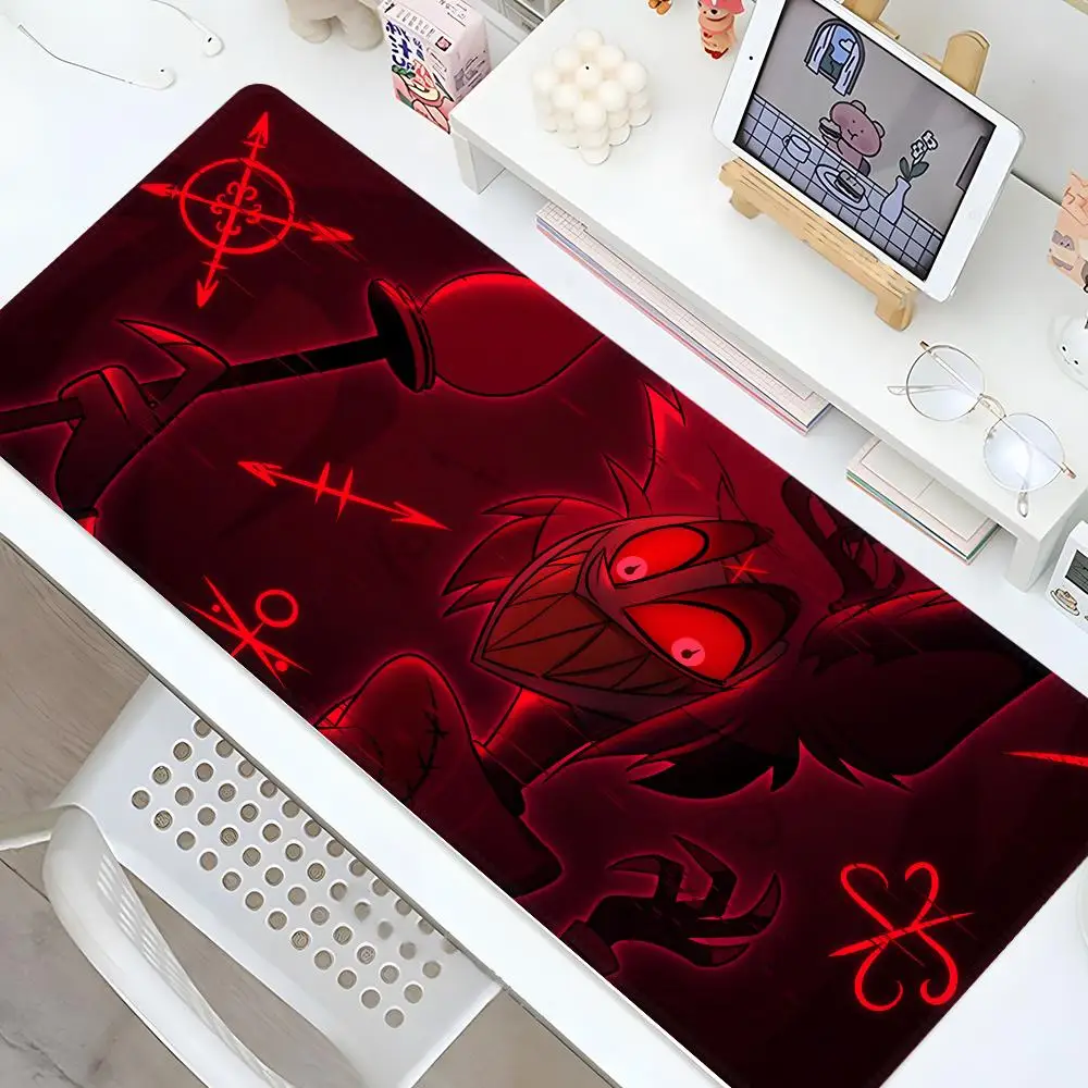 Tappetino Per Mouse Hazbin Hotel Alastor/Angel - 30x80 Cm, Gomma Antiscivolo, Per Desktop E Laptop, Regalo Anime