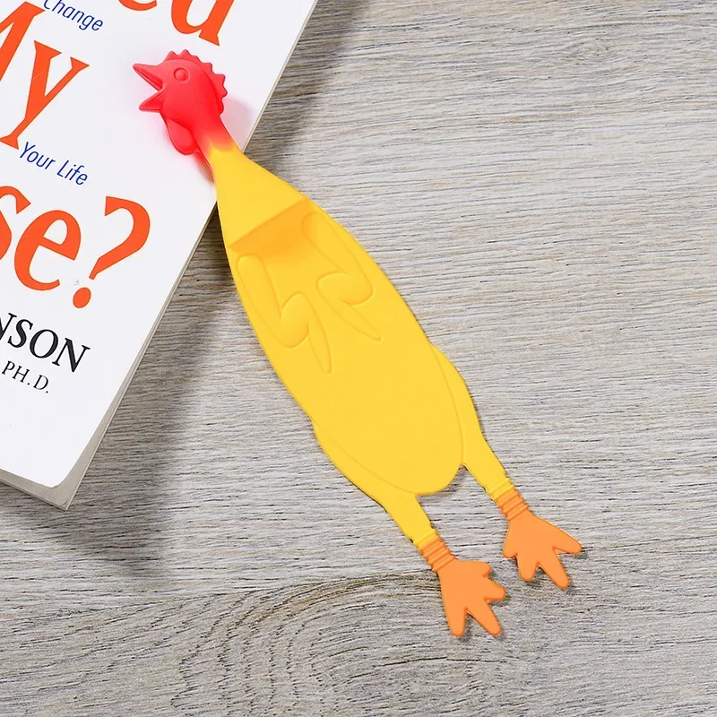 Funny Chicken Shape Bookmarks Soft Chicken Bookmarks Student Teacher Reading Tools Gift For Children Back To School