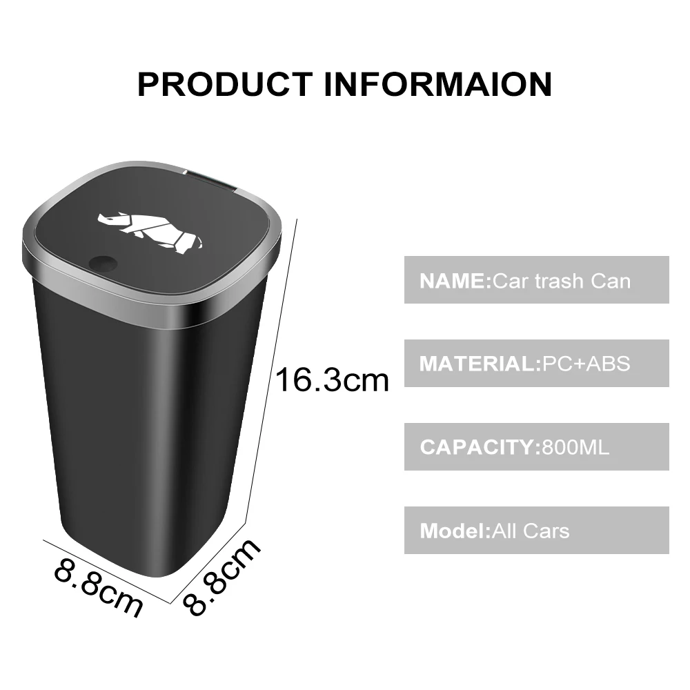 Car Trash Can Vehicle Garbage Dust Case Storage Box Auto Interior Accessories For Suzuki Jimny jb74 jb43 jb64 jb53 jb32 jb23