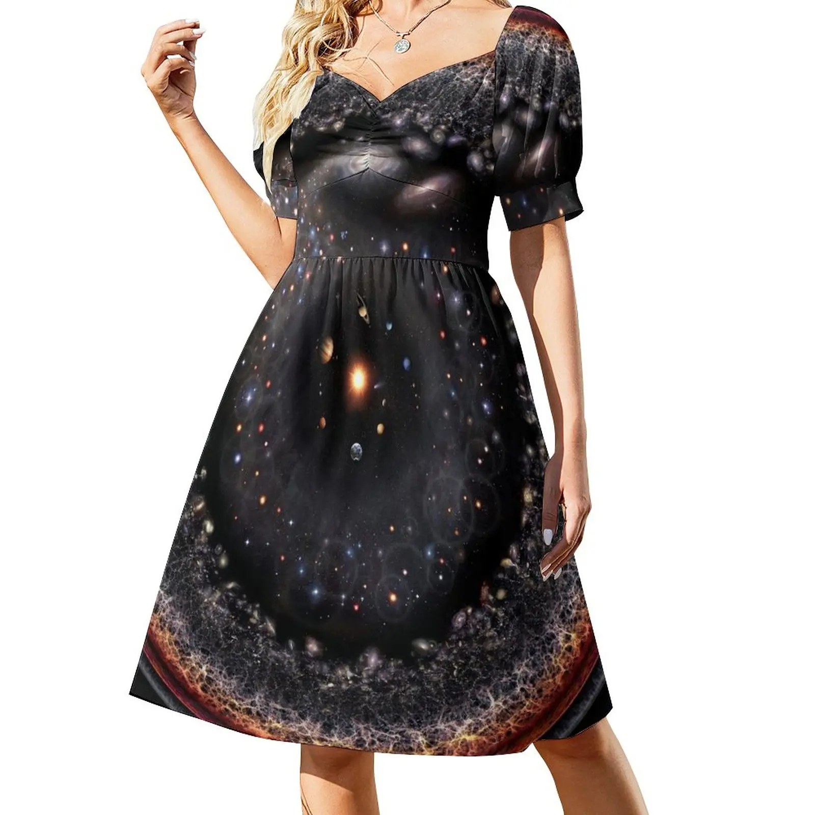 

Observable Universe Logarithmic Illustration (2018 Version!) Sleeveless Dress summer woman dress 2024 Women's summer skirt