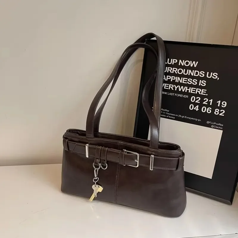 Casual Solid Interior Compartment Shoulder Bags Large Capacity Women Zipper Pu Handbags shoulder bag